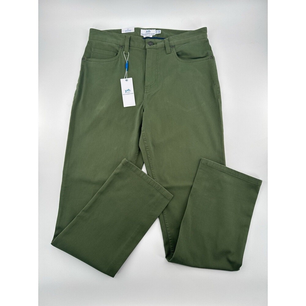 Southern Tide Bronze Green Men's Sullivan 5 Pocket Pants 30x30